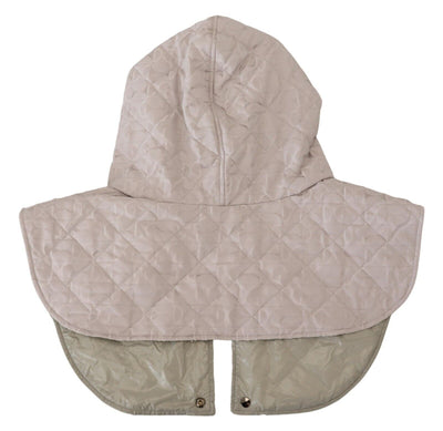 White Quilted Whole Head Wrap One Size Nylon Hat