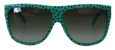 Green Stars Acetate Square Shades Sunglasses