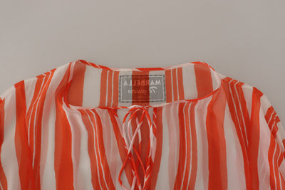 Orange Tunic Silk Kaftan Marbella Dress