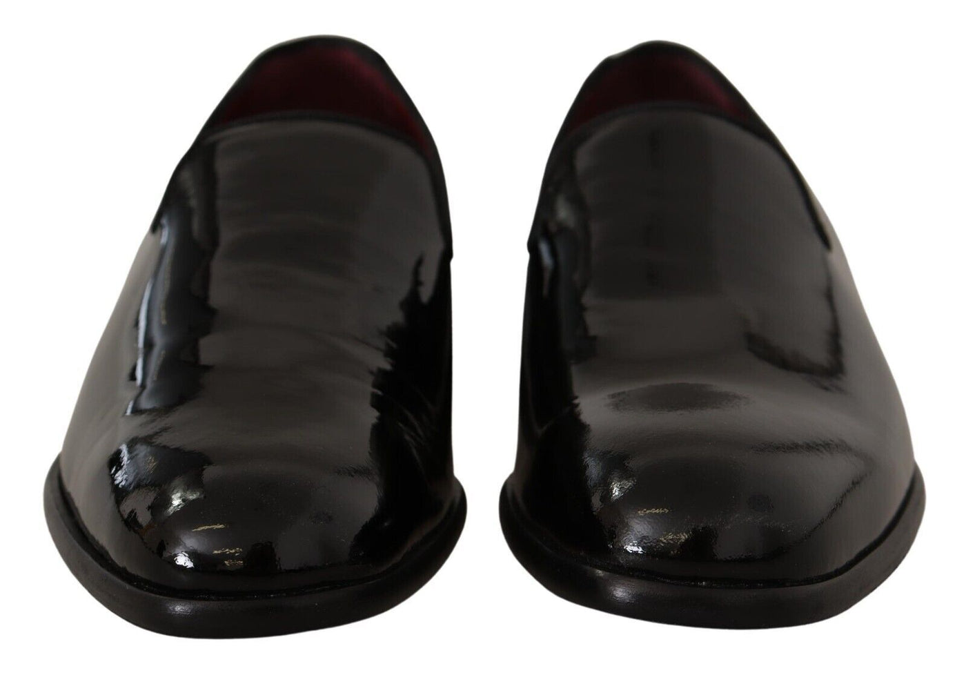 Black Patent Leather Formal Loafers Dress Shoes