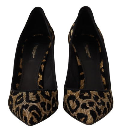 Brown Leopard Stiletto High Heels Pumps Shoes