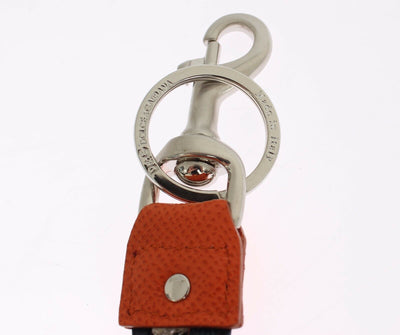 Multicolor Raffia Leather Clasp Finder Chain Keyring