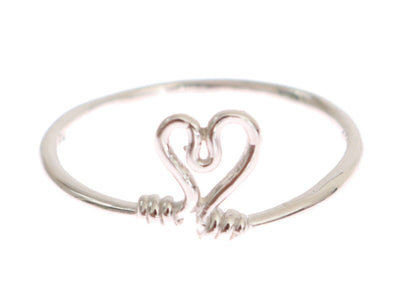 Silver Authentic Womens Love Heart Ring