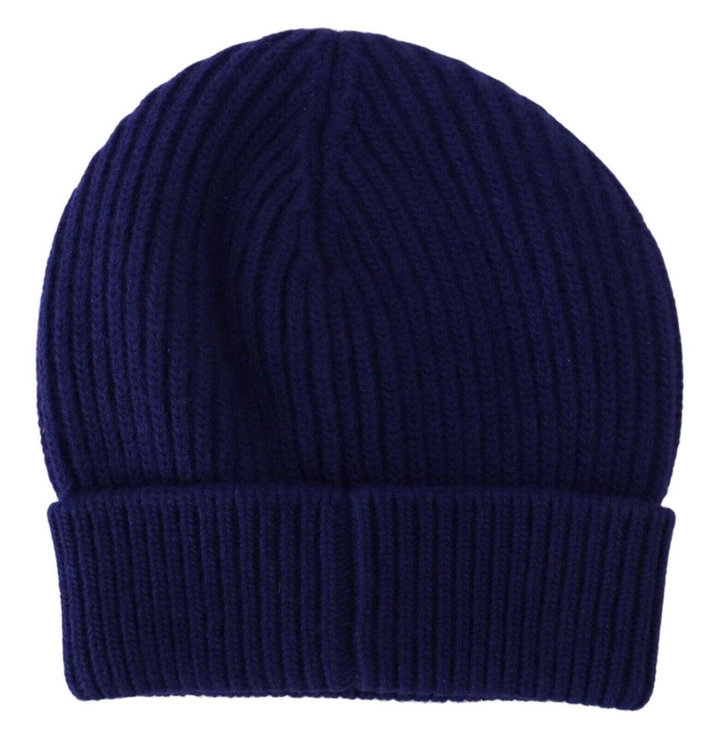 Blue Logo Beanie Men Capello One Size Wool Knit Hat