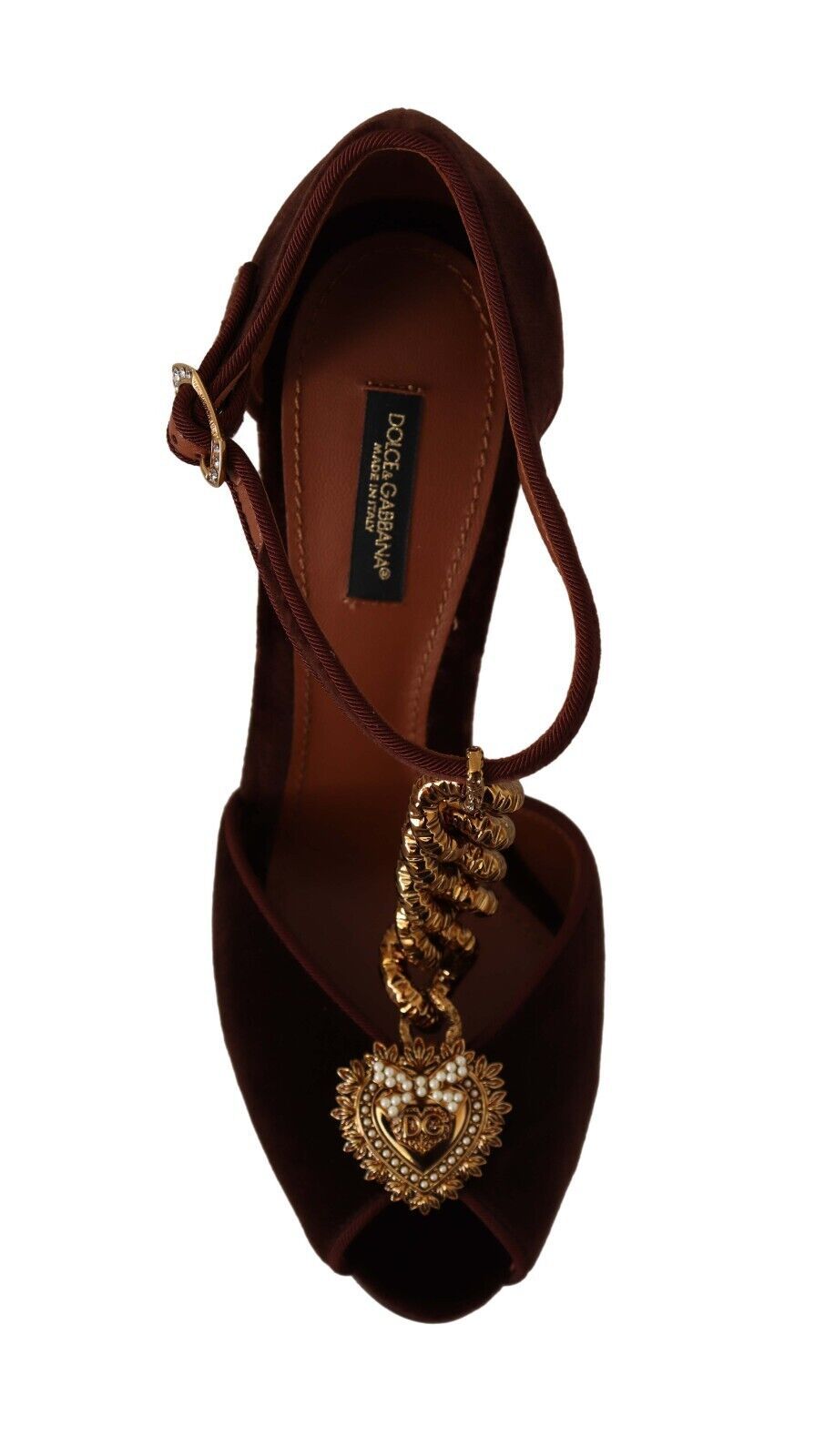 Maroon Velvet Devotion Heart Heels Sandals Shoes