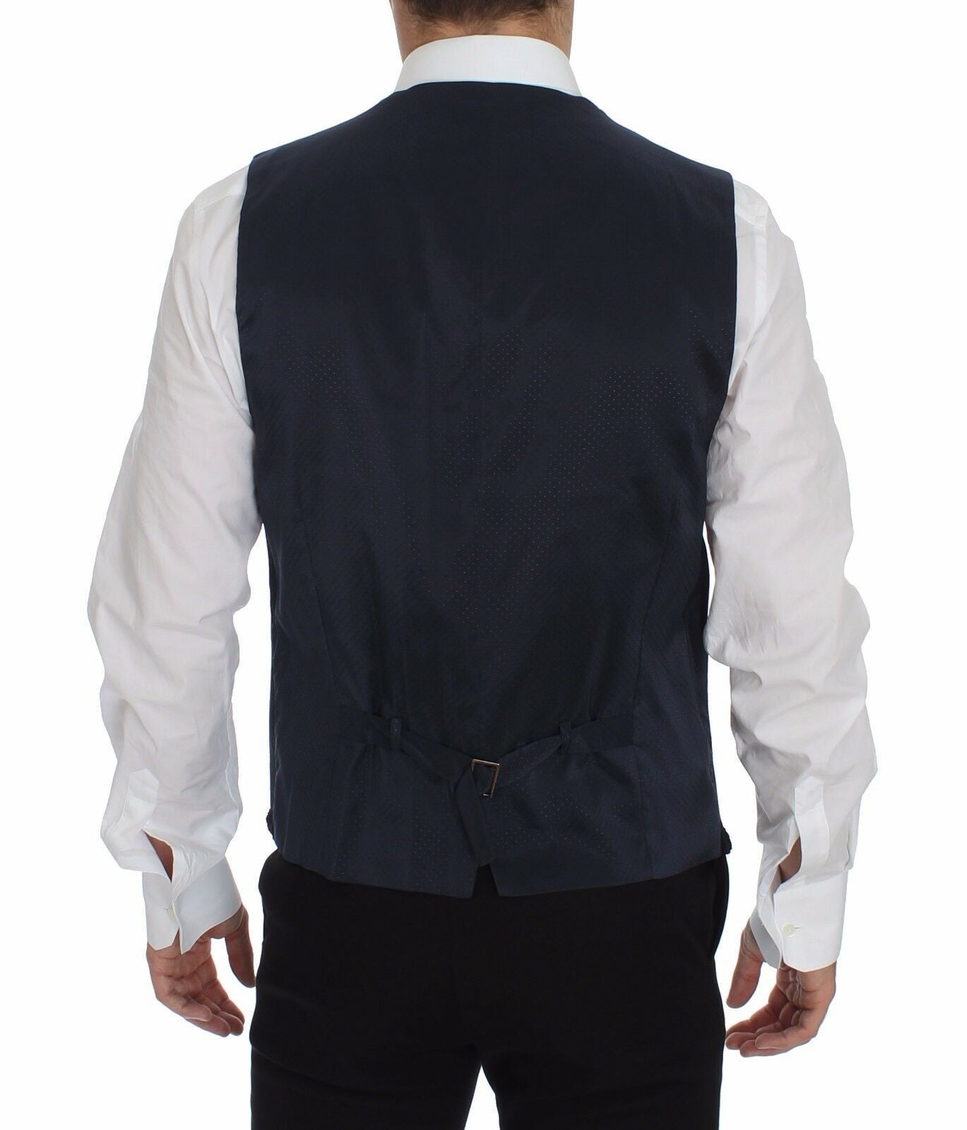 Blue Torero Slim Fit Stretch Vest Blazer