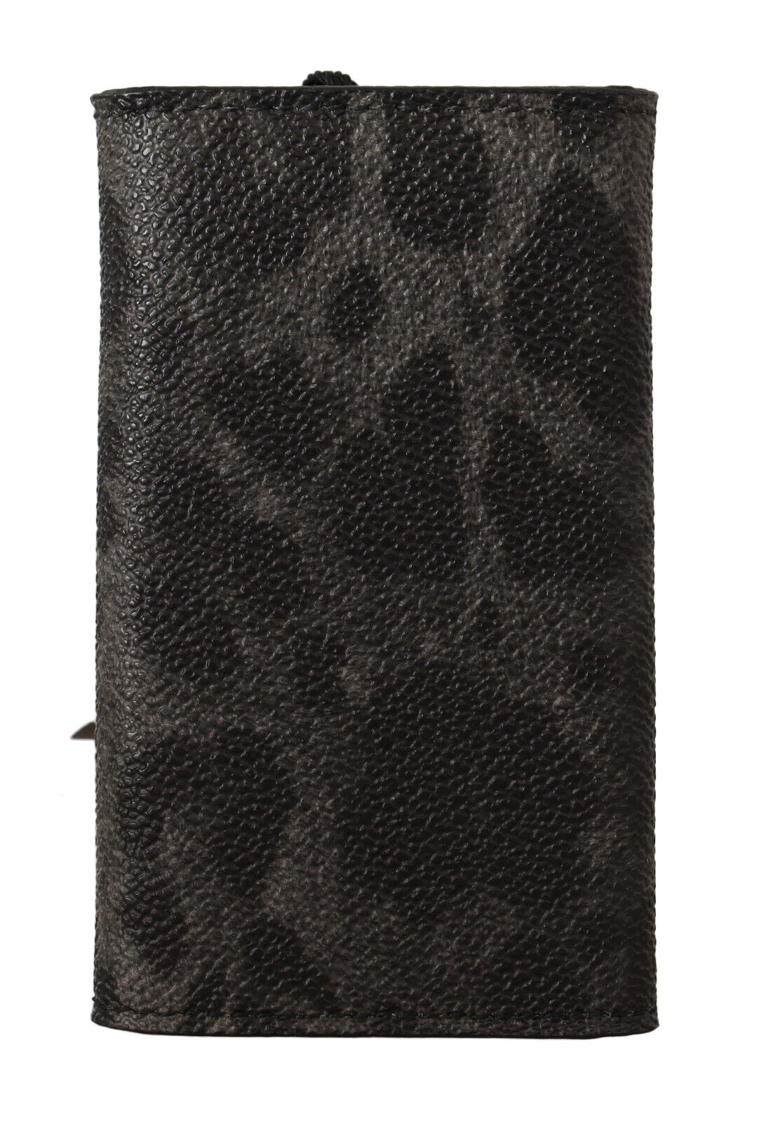 Black Leopard Keyring Pouch Holder Case Gray