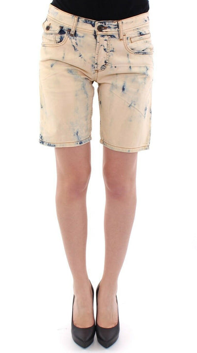 Blue Cotton Washed Jeans Shorts Pants