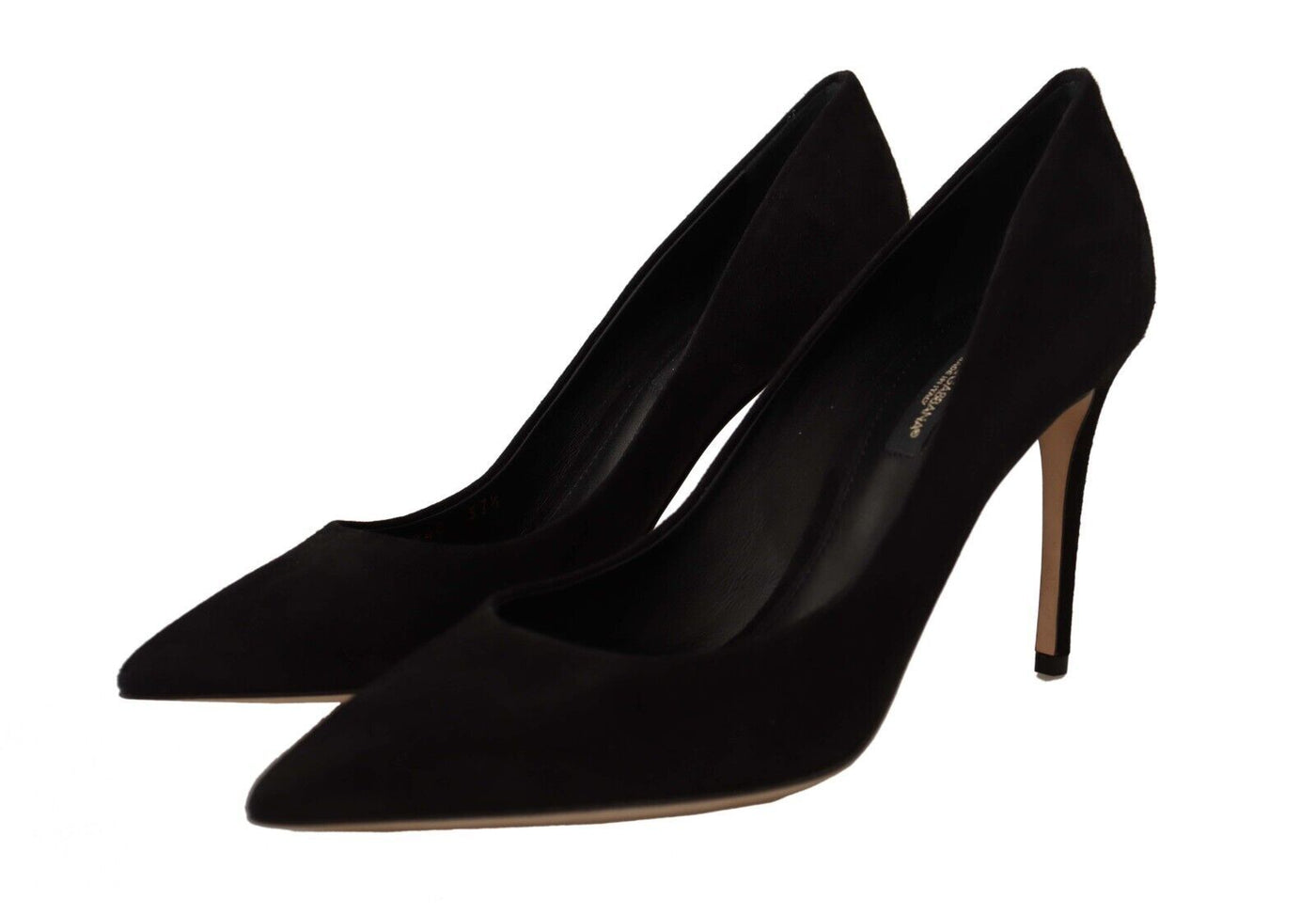 Black Suede High Heels Pumps Classic Shoes