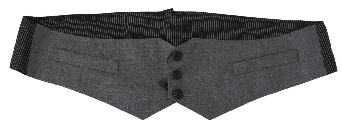 Black Stripes Button Men Waist Cintura Cummerbund