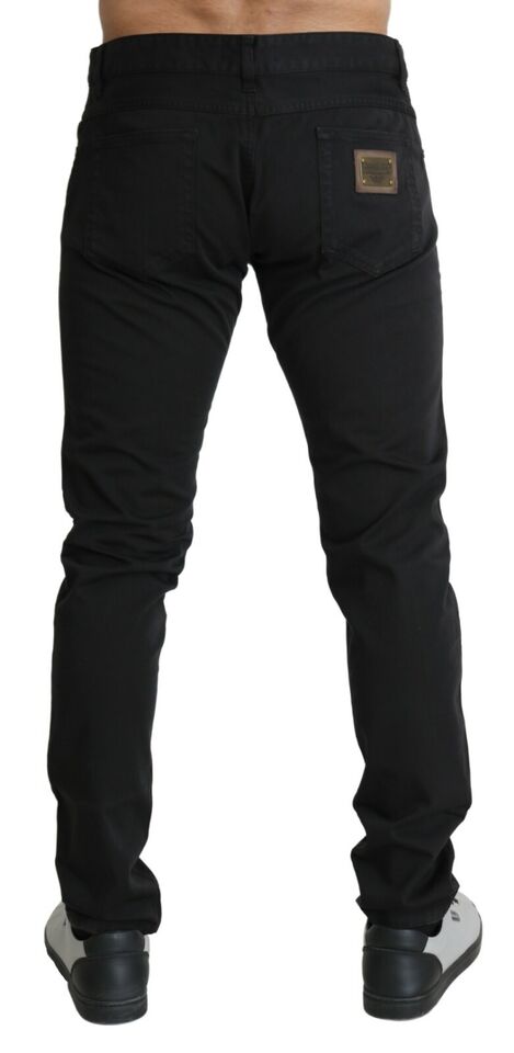 Black Skinny  Cotton Stretch Denim Jeans