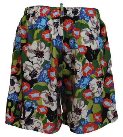 Over Floral Print Mens Beachwear Swimwear Short