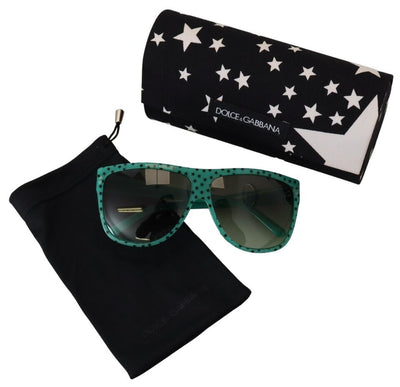 Green Stars Acetate Square Shades Sunglasses