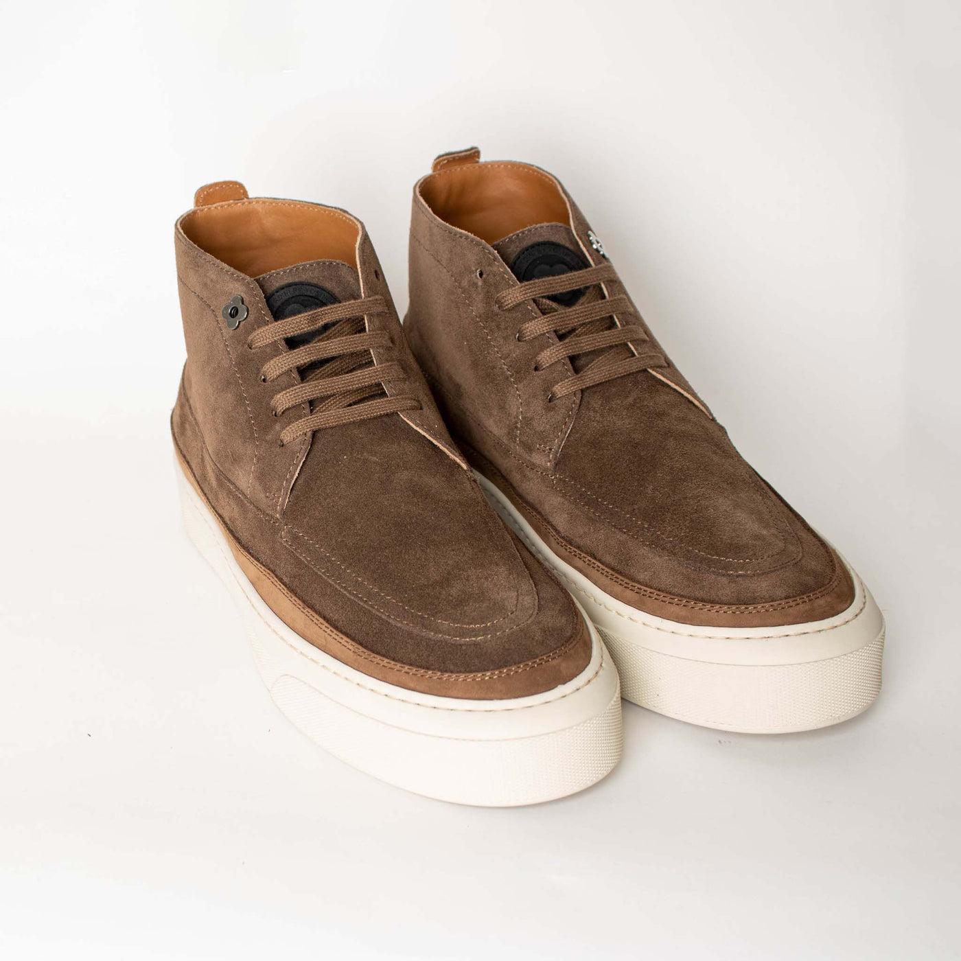 Brown suede Hi-top sneakers