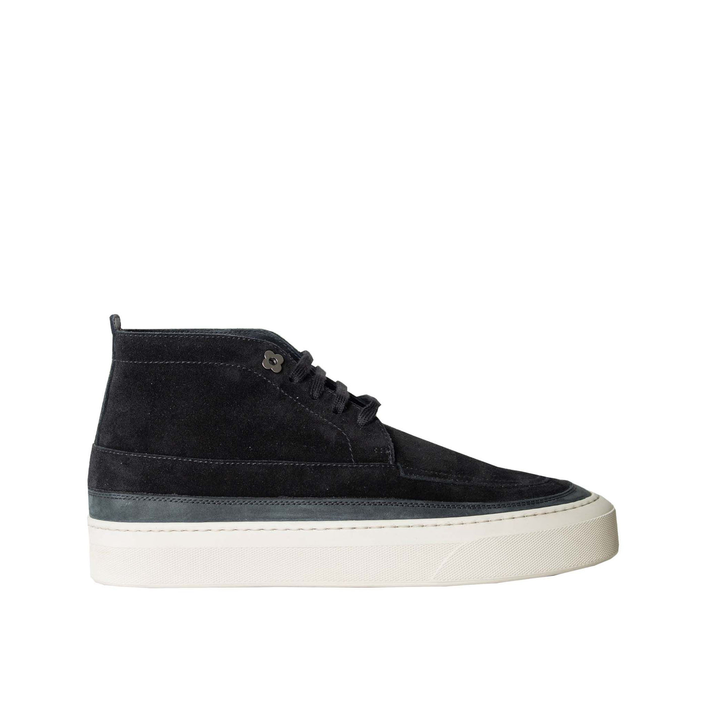 Black suede Hi-top sneakers