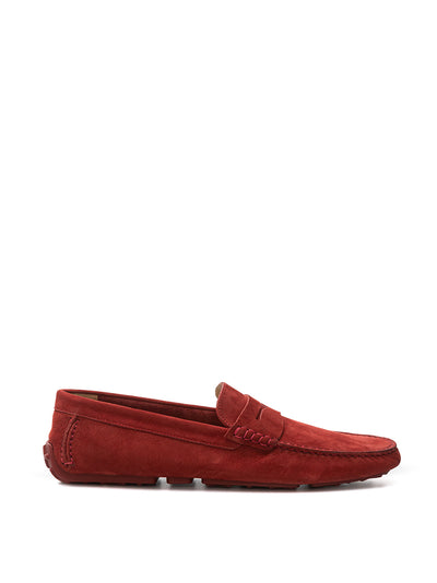 Bordeaux Penny Loafer in Suede