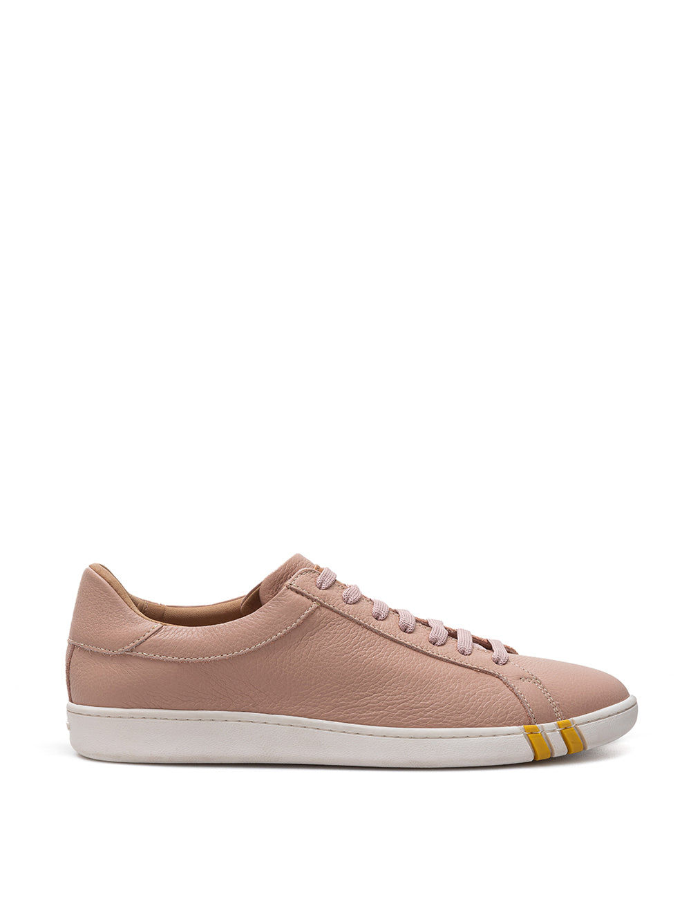 Pink Leather Sneakers