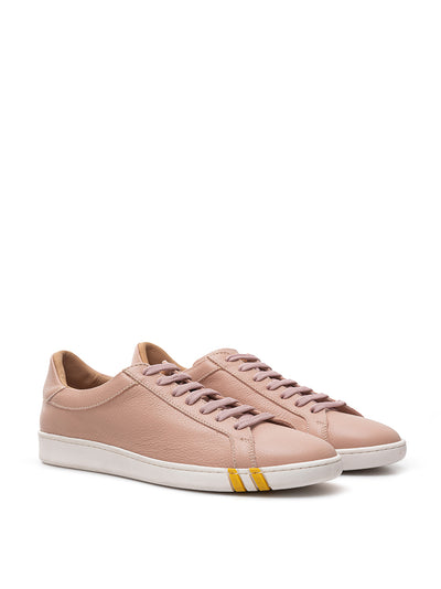 Pink Leather Sneakers