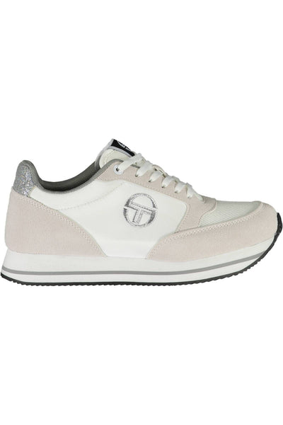 White Polyester Sneaker