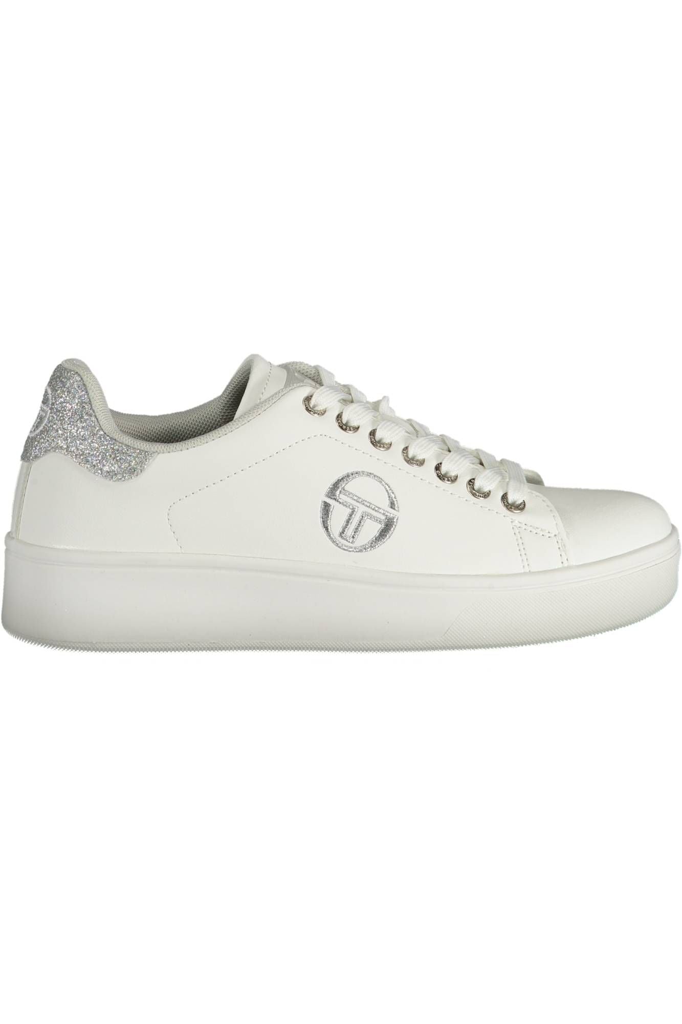 White Polyester Sneaker