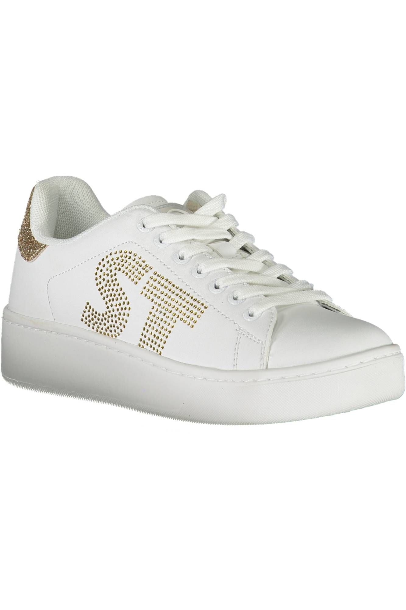 White Polyester Sneaker