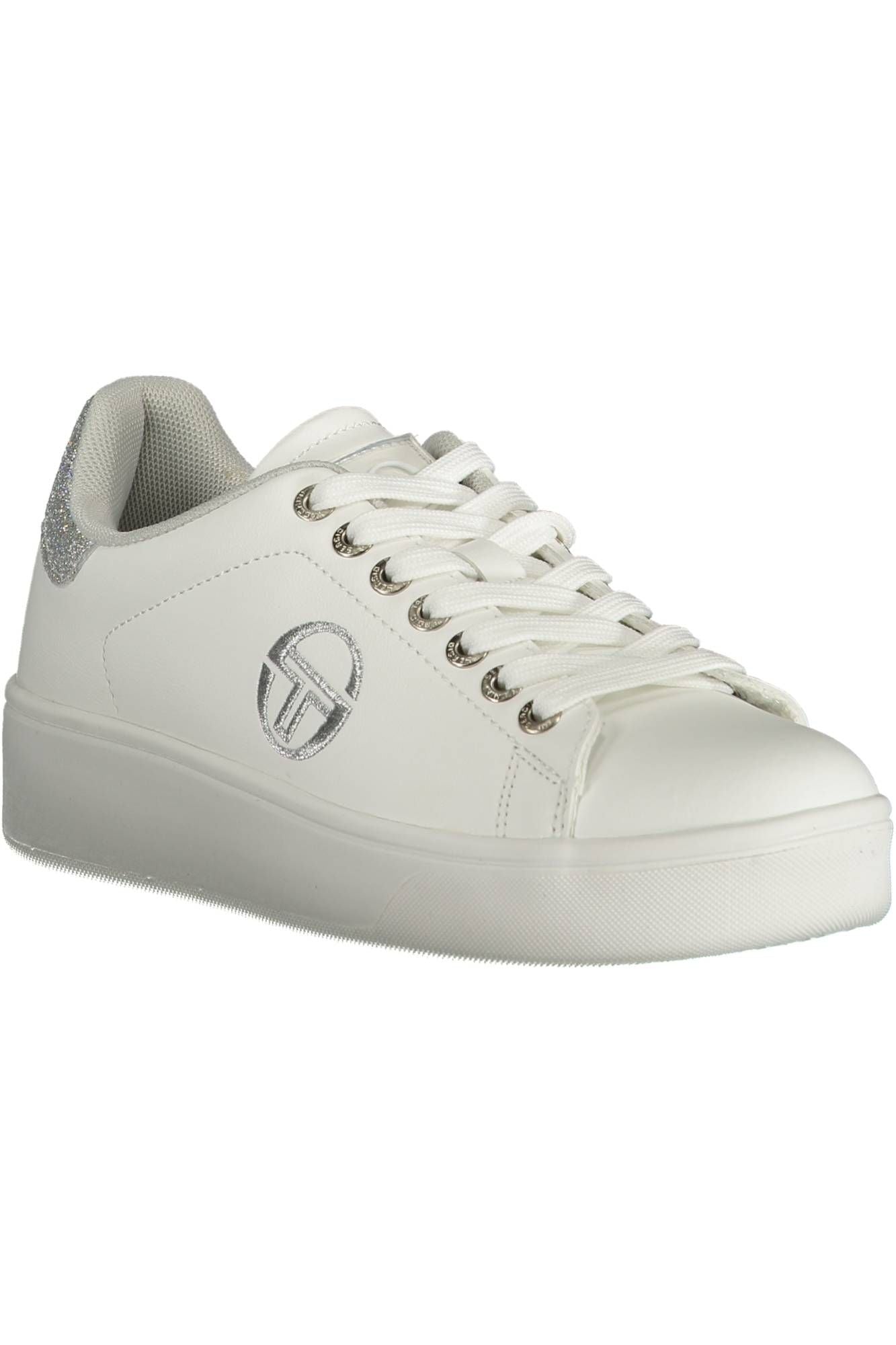 White Polyester Sneaker