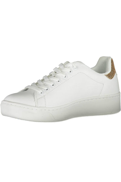 White Polyester Sneaker