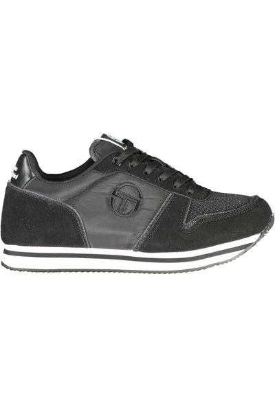 Black Polyester Sneaker