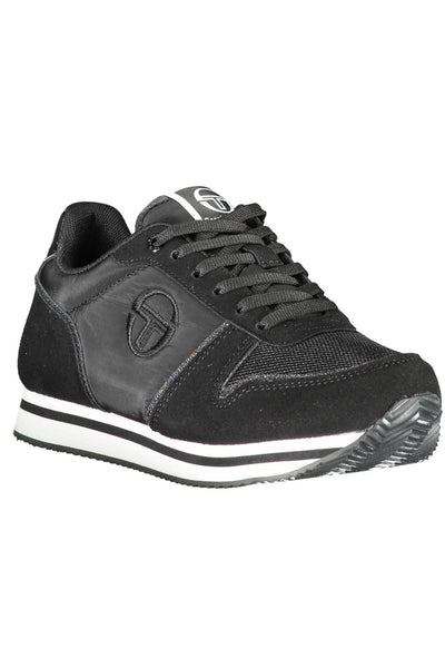 Black Polyester Sneaker