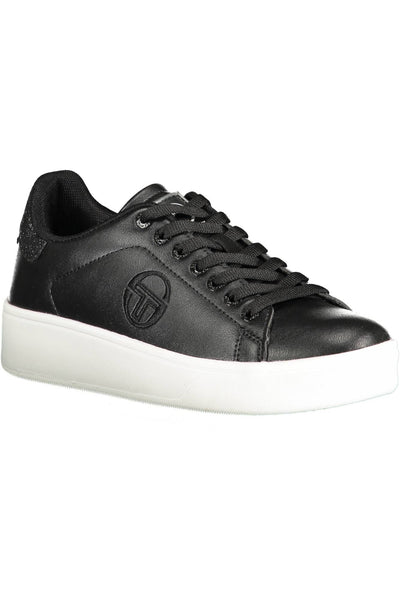 Black Polyester Sneaker