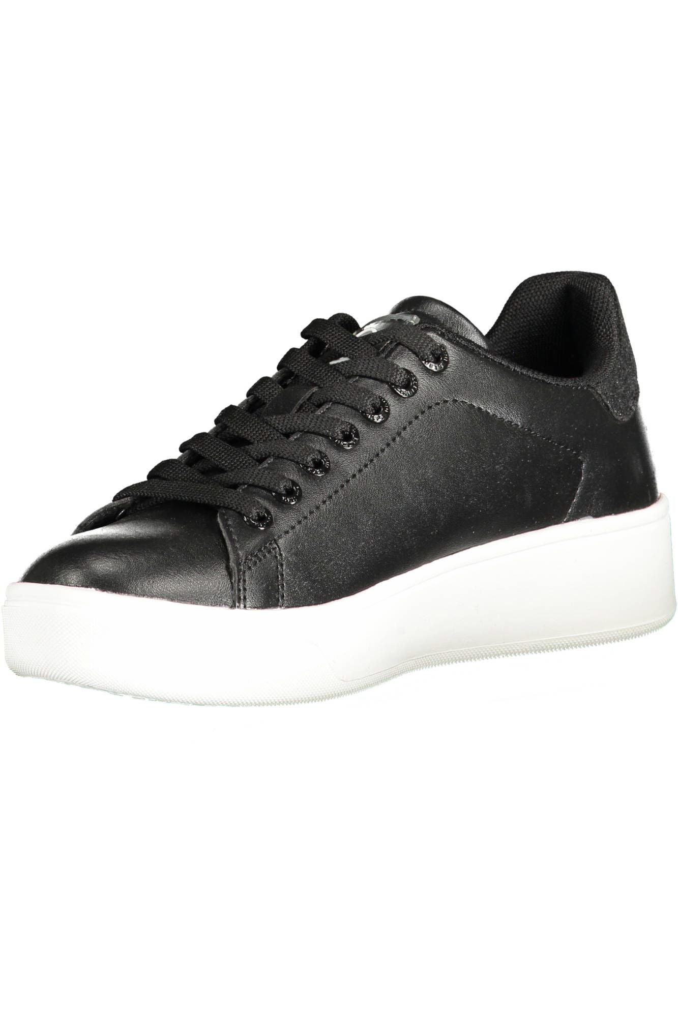 Black Polyester Sneaker