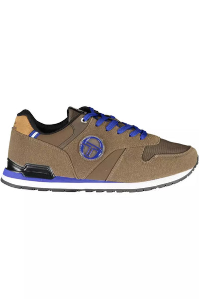 Brown Polyester Sneaker