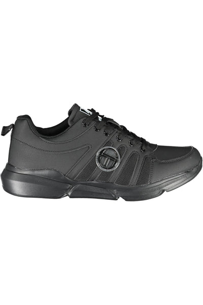 Black Polyester Sneaker