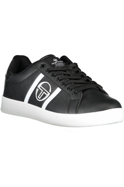 Black Polyester Sneaker