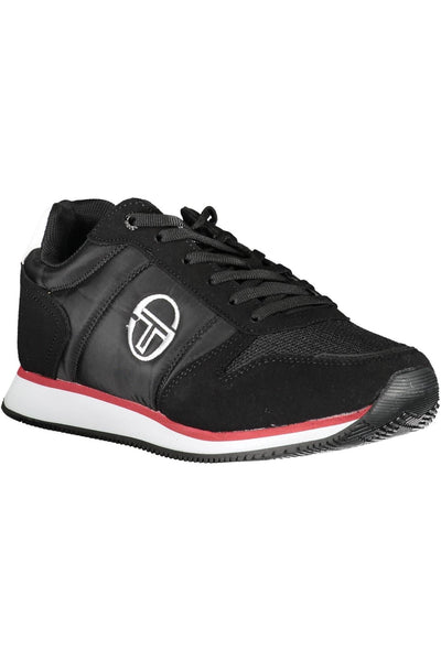 Black Polyester Sneaker