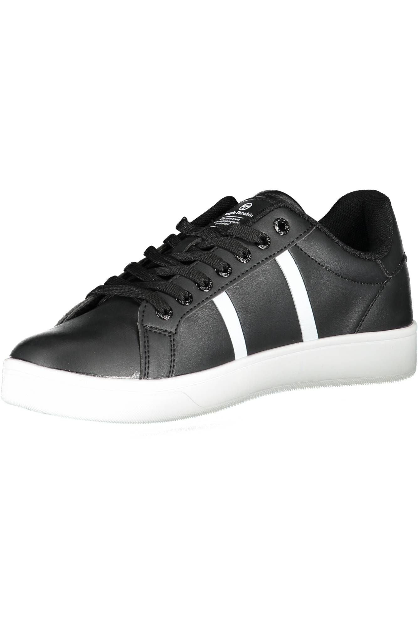 Black Polyester Sneaker