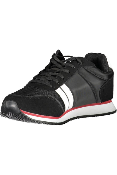 Black Polyester Sneaker