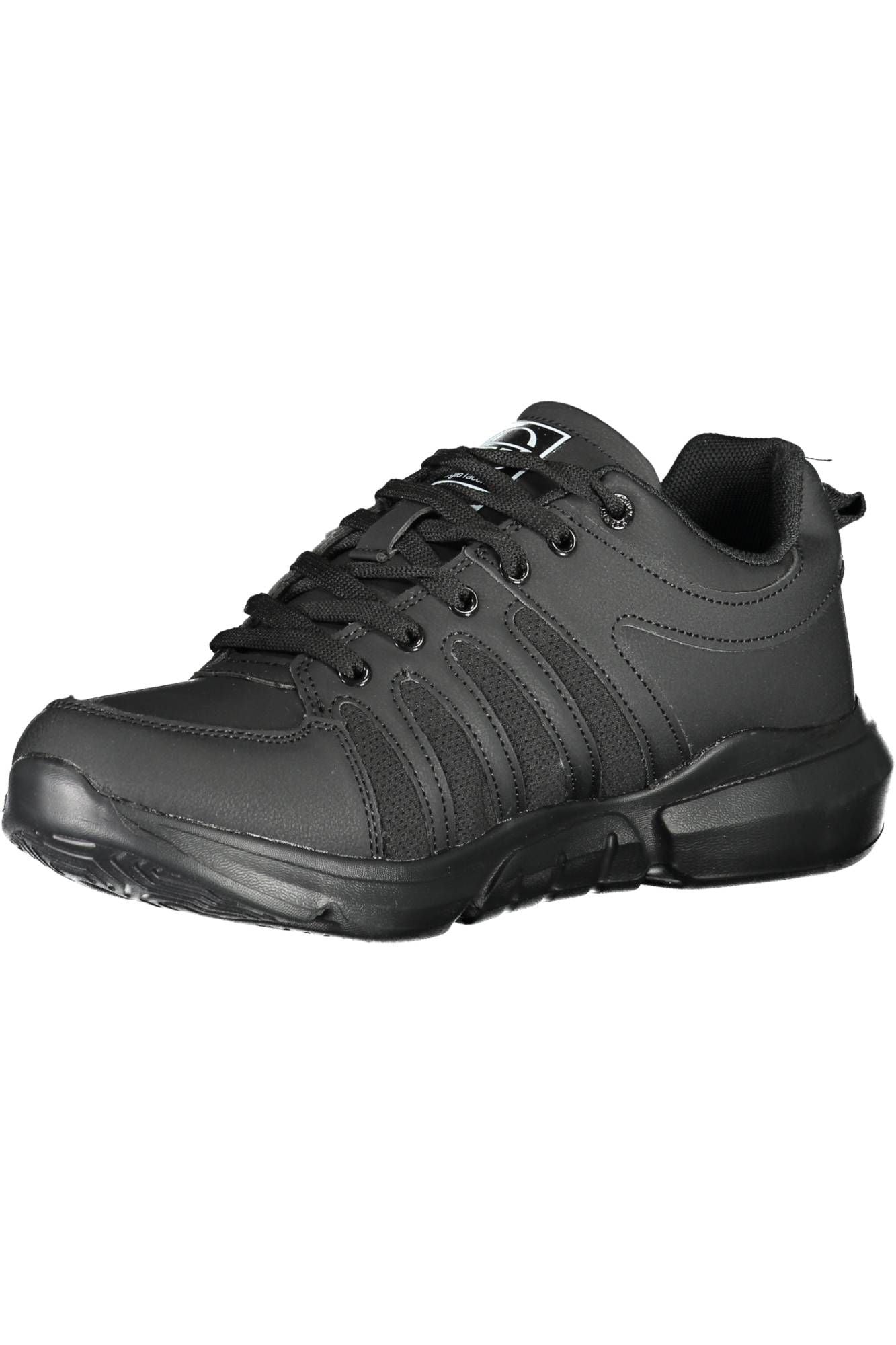 Black Polyester Sneaker