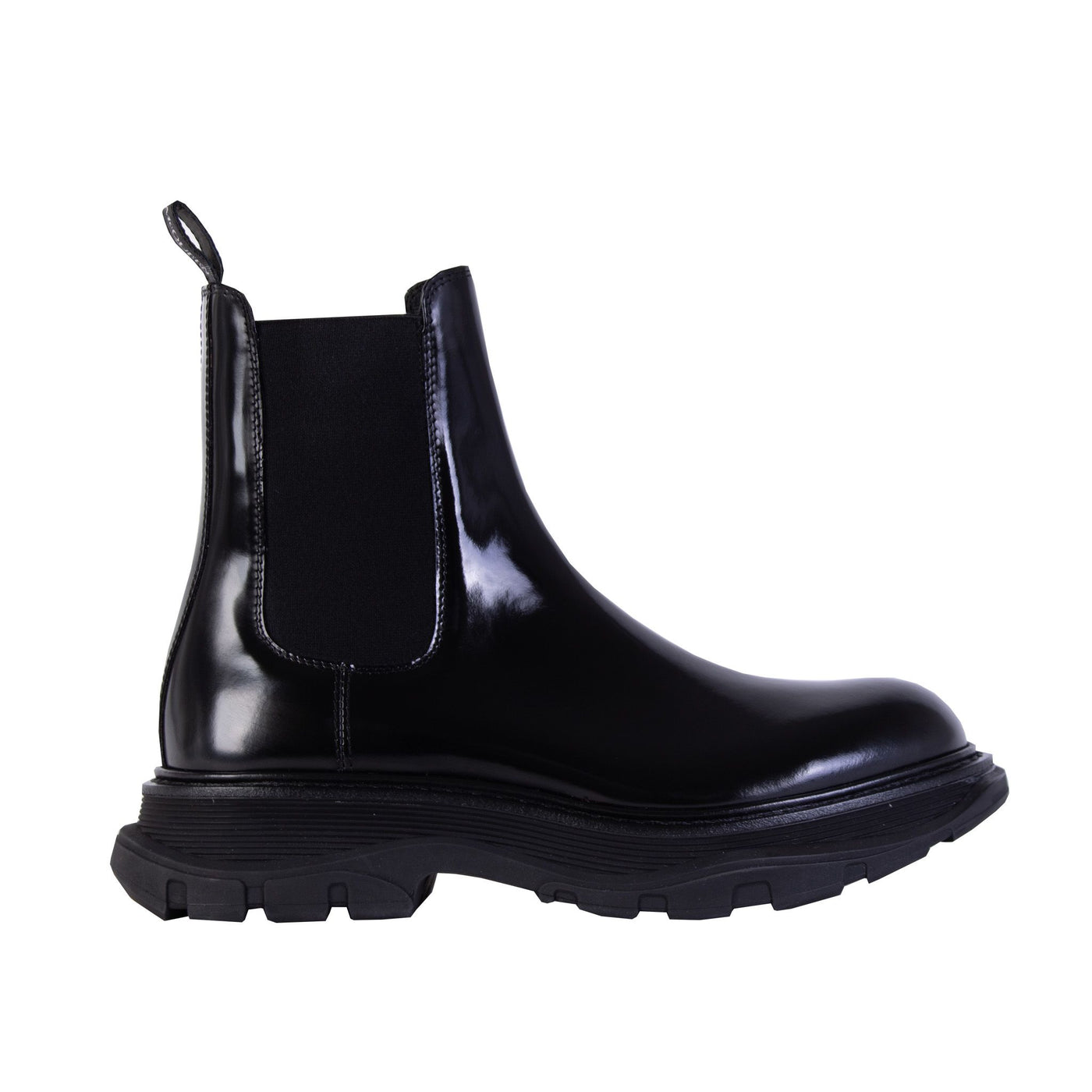 Black Leather Chelsea boots