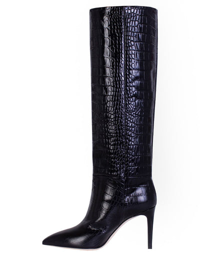 Croco Leather Print Stiletto Boot 85