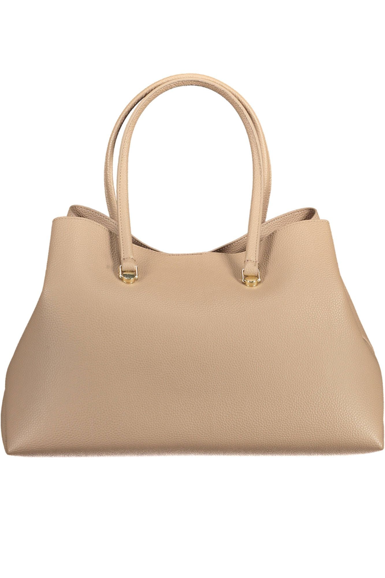 Beige Polyester Handbag