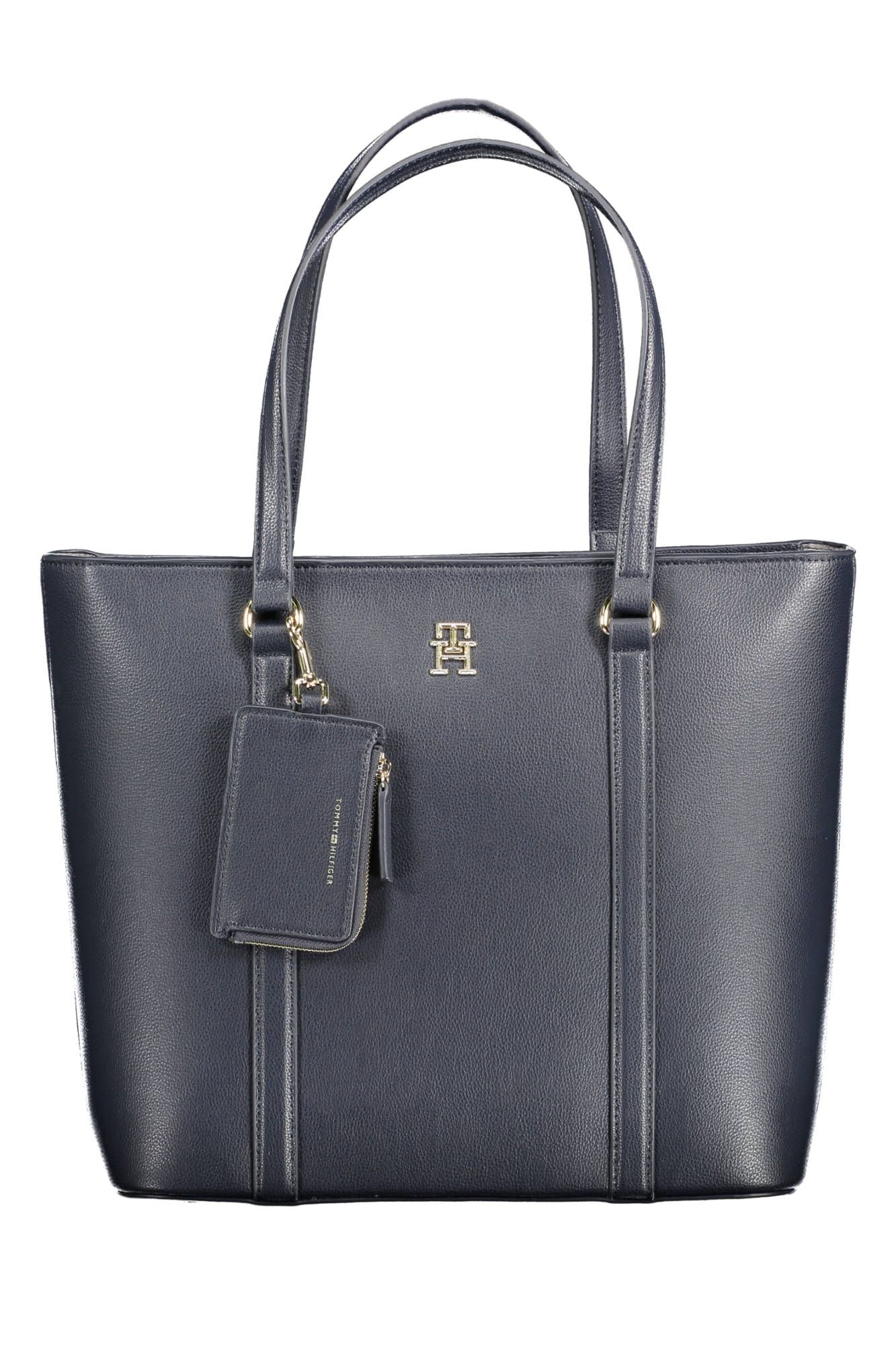 Blue Polyester Handbag