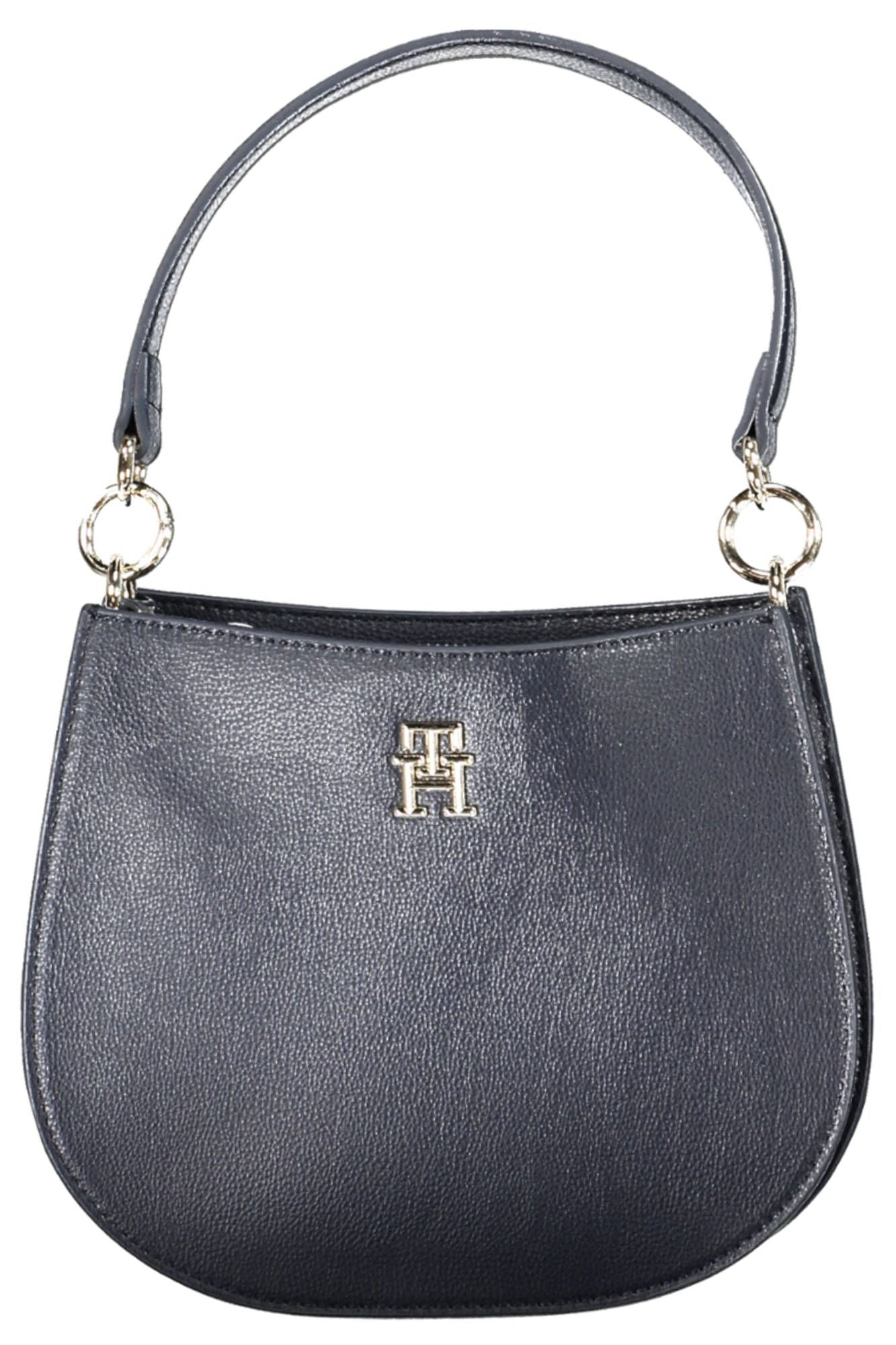 Blue Polyester Handbag