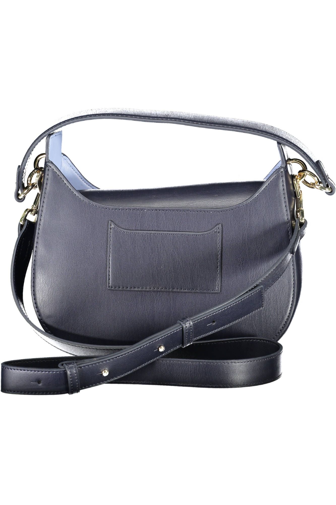 Blue Polyurethane Handbag