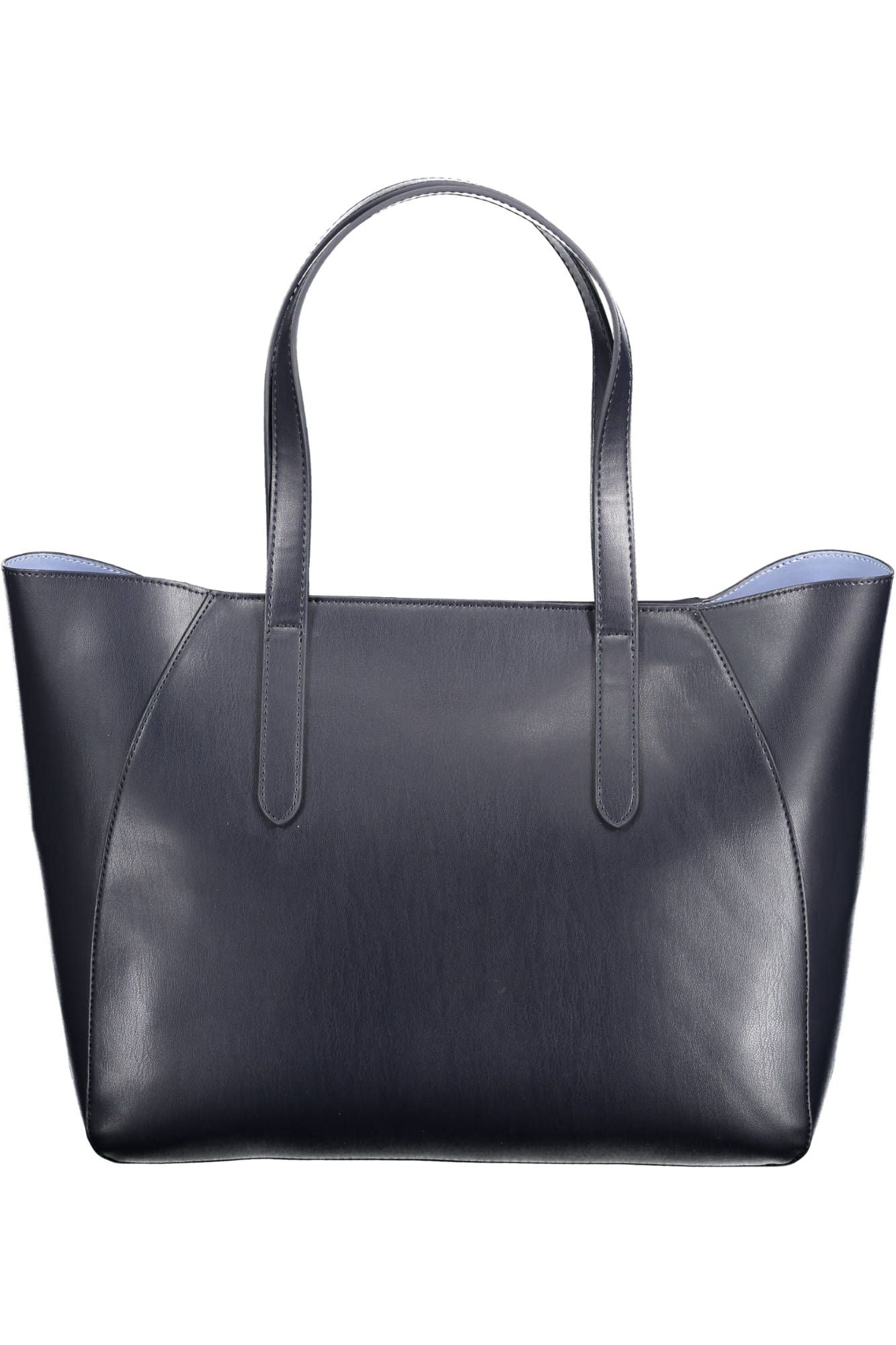 Blue Polyurethane Handbag