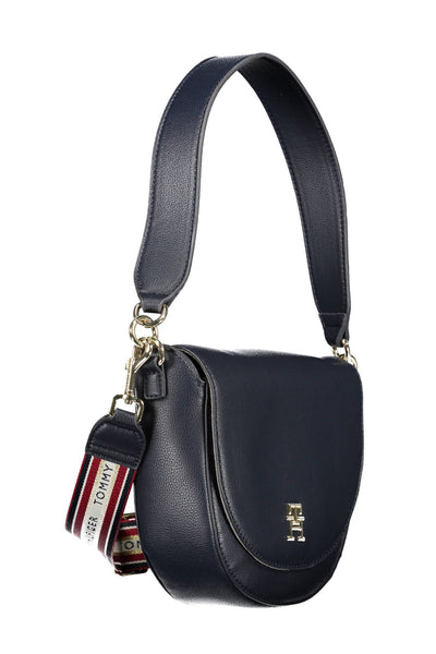 Blue Polyester Handbag