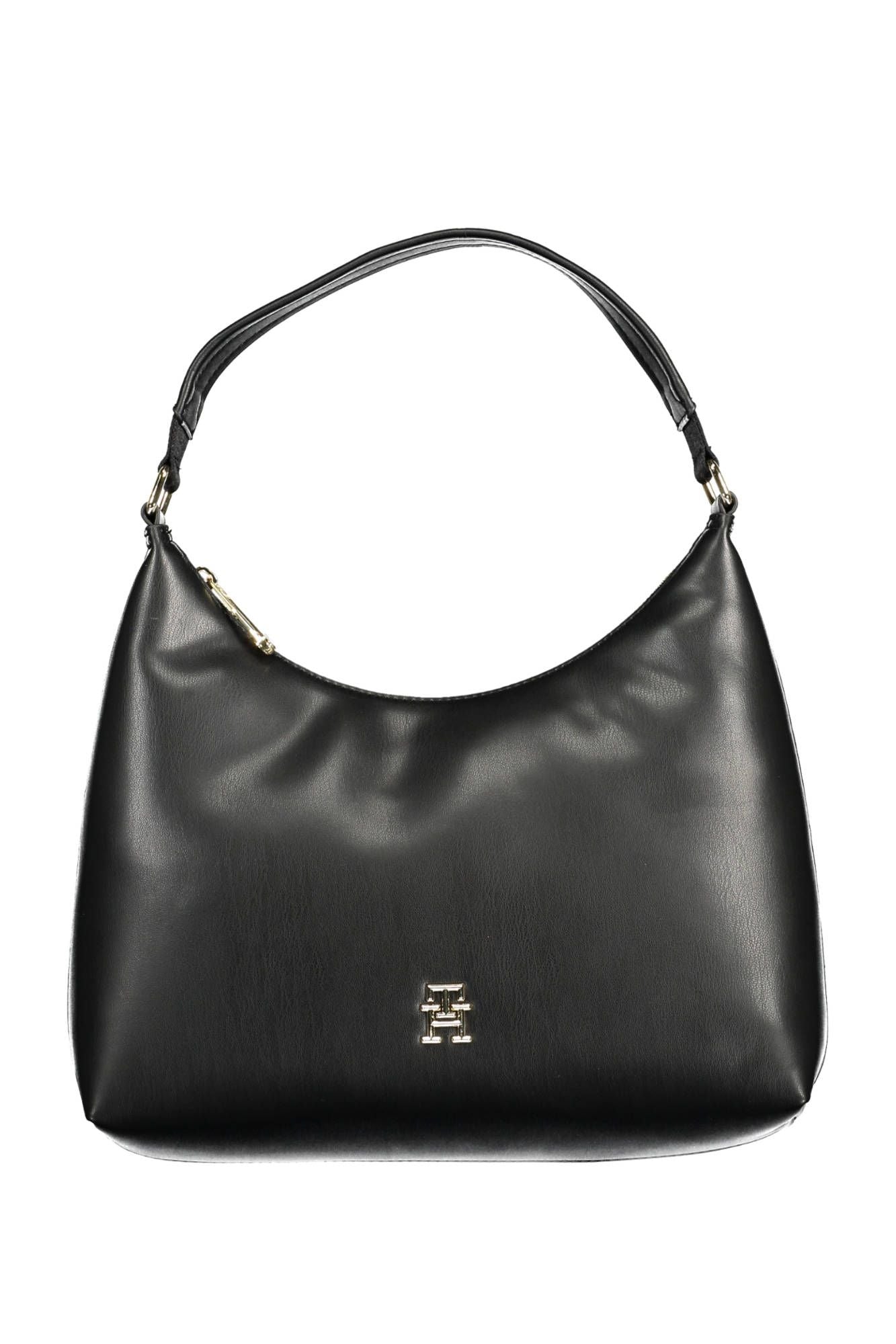 Black Polyurethane Handbag