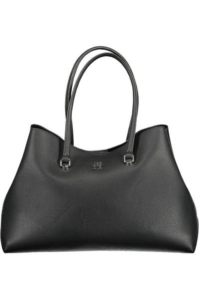 Black Polyester Handbag