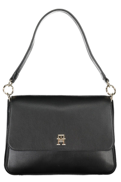 Black Polyester Handbag