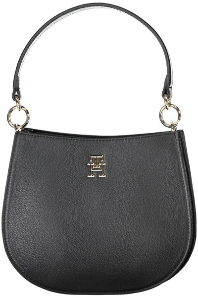 Black Polyester Handbag